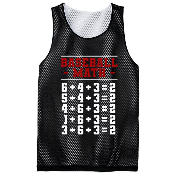 Baseball Math Operation Double Play Mathematician Mesh Reversible Basketball Jersey Tank