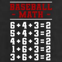 Baseball Math Operation Double Play Mathematician Large Microfiber Waffle Golf Towel