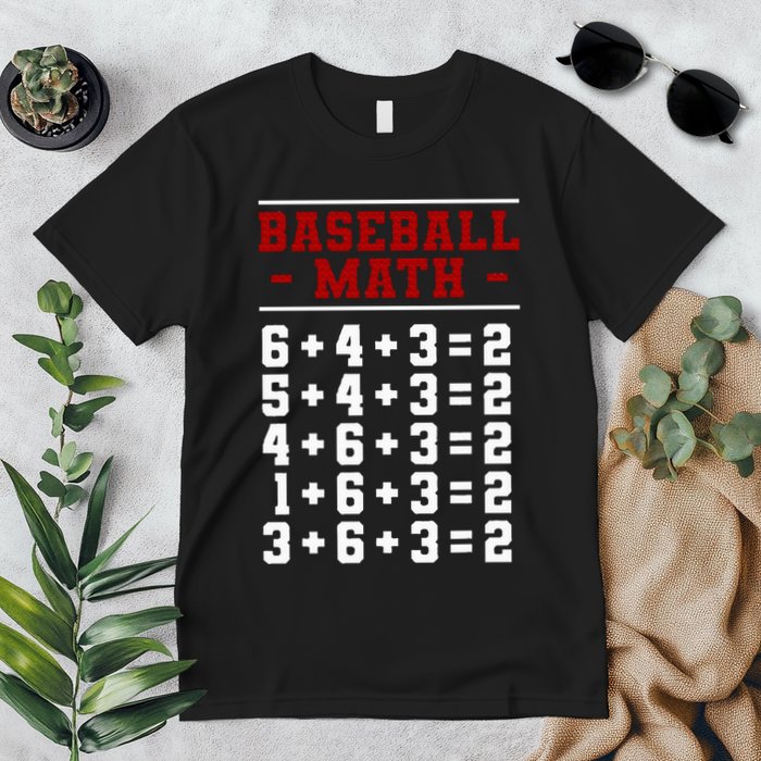 Baseball Math Operation Double Play Mathematician Premium T-Shirt