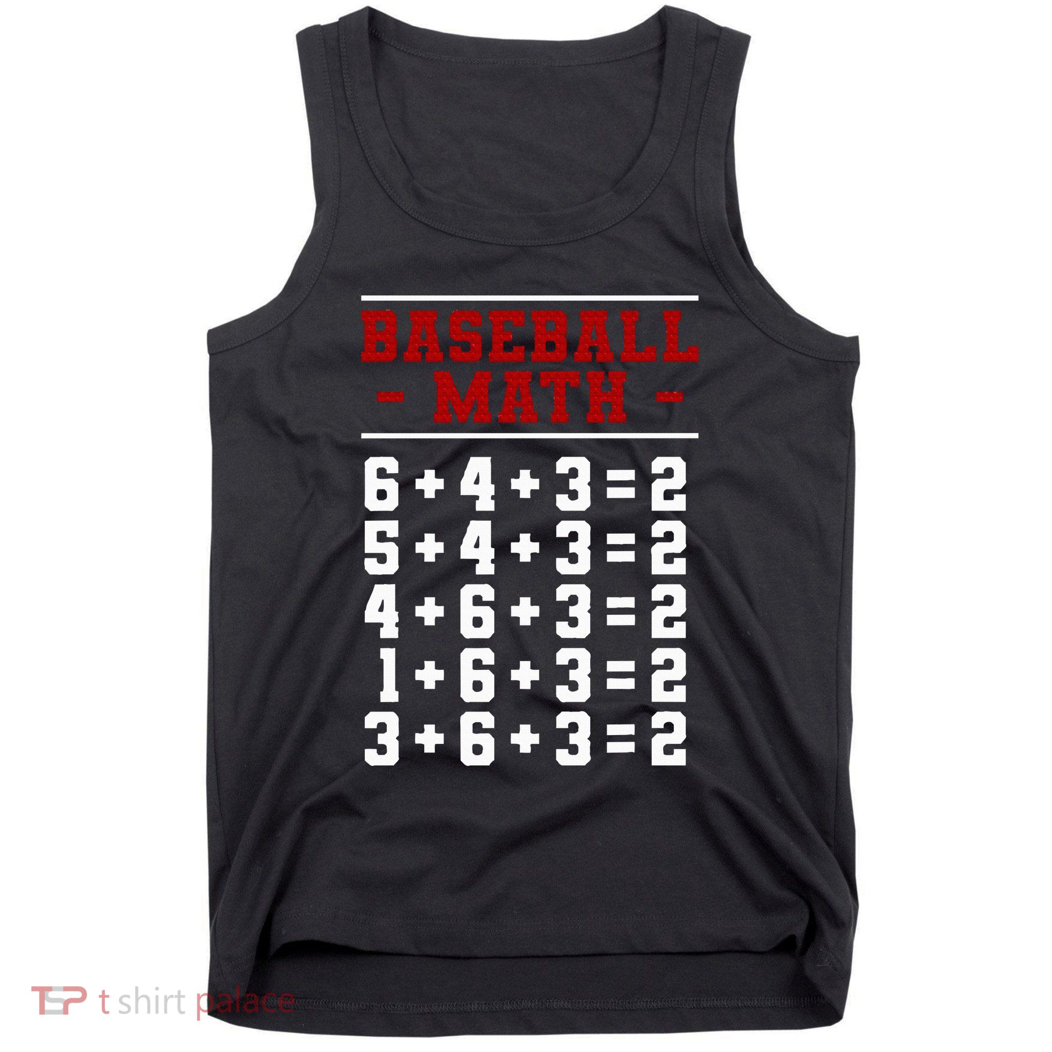 Baseball Math Operation Double Play Mathematician Tank Top