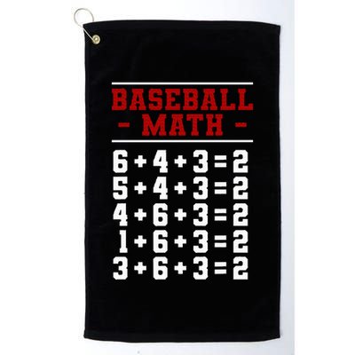 Baseball Math Operation Double Play Mathematician Golf Towel