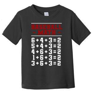 Baseball Math Operation Double Play Mathematician Toddler T-Shirt