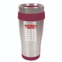 Baseball Math Operation Double Play Mathematician 16oz Travel Tumbler
