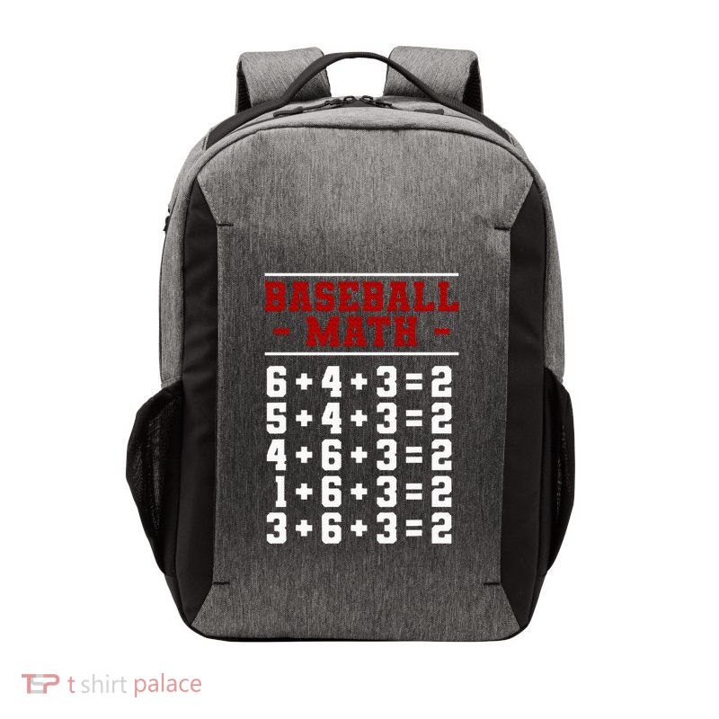 Baseball Math Operation Double Play Mathematician Vector Backpack