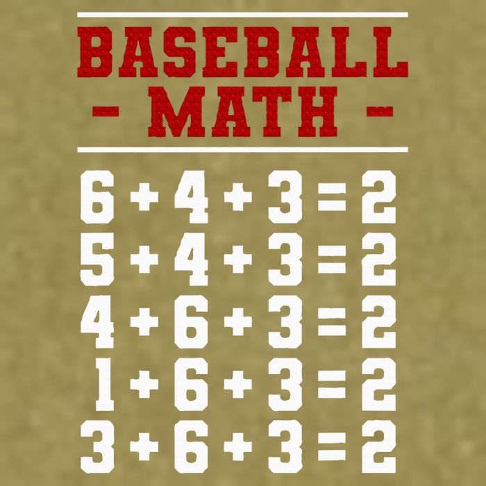 Baseball Math Operation Double Play Mathematician Garment-Dyed Women's Muscle Tee