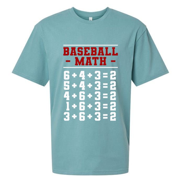 Baseball Math Operation Double Play Mathematician Sueded Cloud Jersey T-Shirt