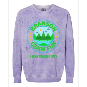 Branson Missouri Ozark Fun Family Vacation 20241 Colorblast Crewneck Sweatshirt