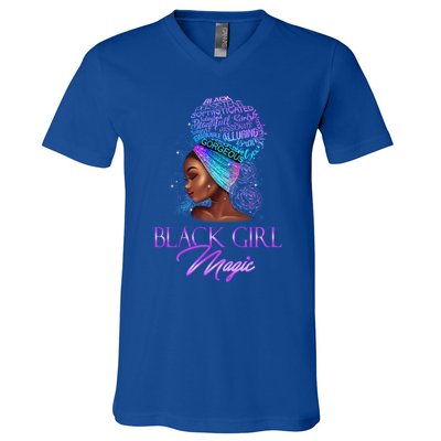 Black Magic Pride Proud Excellence Natural Hair Gift V-Neck T-Shirt