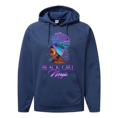 Black Magic Pride Proud Excellence Natural Hair Gift Performance Fleece Hoodie