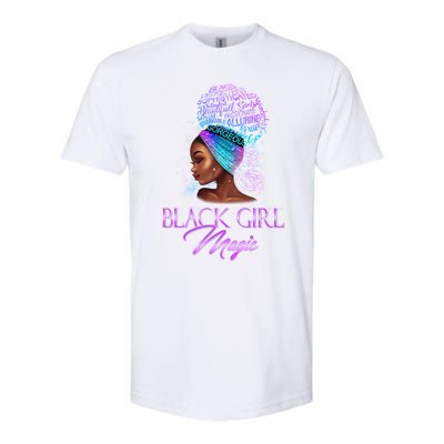 Black Magic Pride Proud Excellence Natural Hair Gift Softstyle CVC T-Shirt