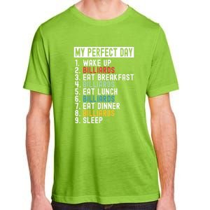 Billiards My Perfect Day Billiards Dad Gift For Father’s Day Adult ChromaSoft Performance T-Shirt