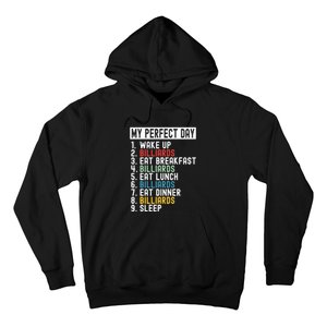 Billiards My Perfect Day Billiards Dad Gift For Father’s Day Hoodie