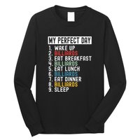 Billiards My Perfect Day Billiards Dad Gift For Father’s Day Long Sleeve Shirt