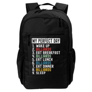 Billiards My Perfect Day Billiards Dad Gift For Father’s Day Daily Commute Backpack