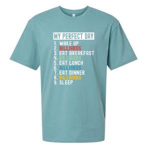 Billiards My Perfect Day Billiards Dad Gift For Father’s Day Sueded Cloud Jersey T-Shirt