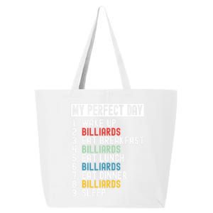 Billiards My Perfect Day Billiards Dad Gift For Father’s Day 25L Jumbo Tote