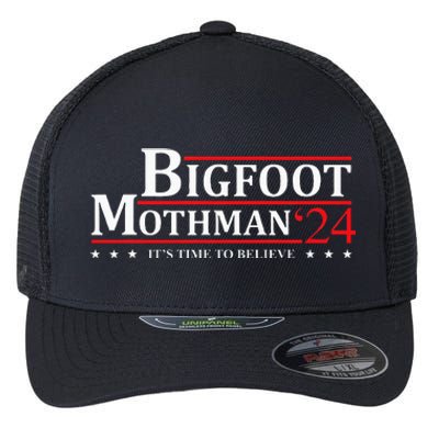 Bigfoot Mothman President 2024 Election Campaign Flexfit Unipanel Trucker Cap