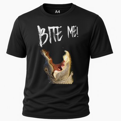 Bite Me! Printed Alligator Vintage Performance Shirt