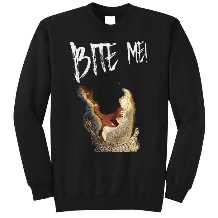 Bite Me! Printed Alligator Vintage Sweatshirt