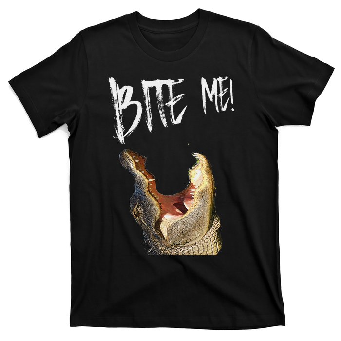 Bite Me! Printed Alligator Vintage T-Shirt