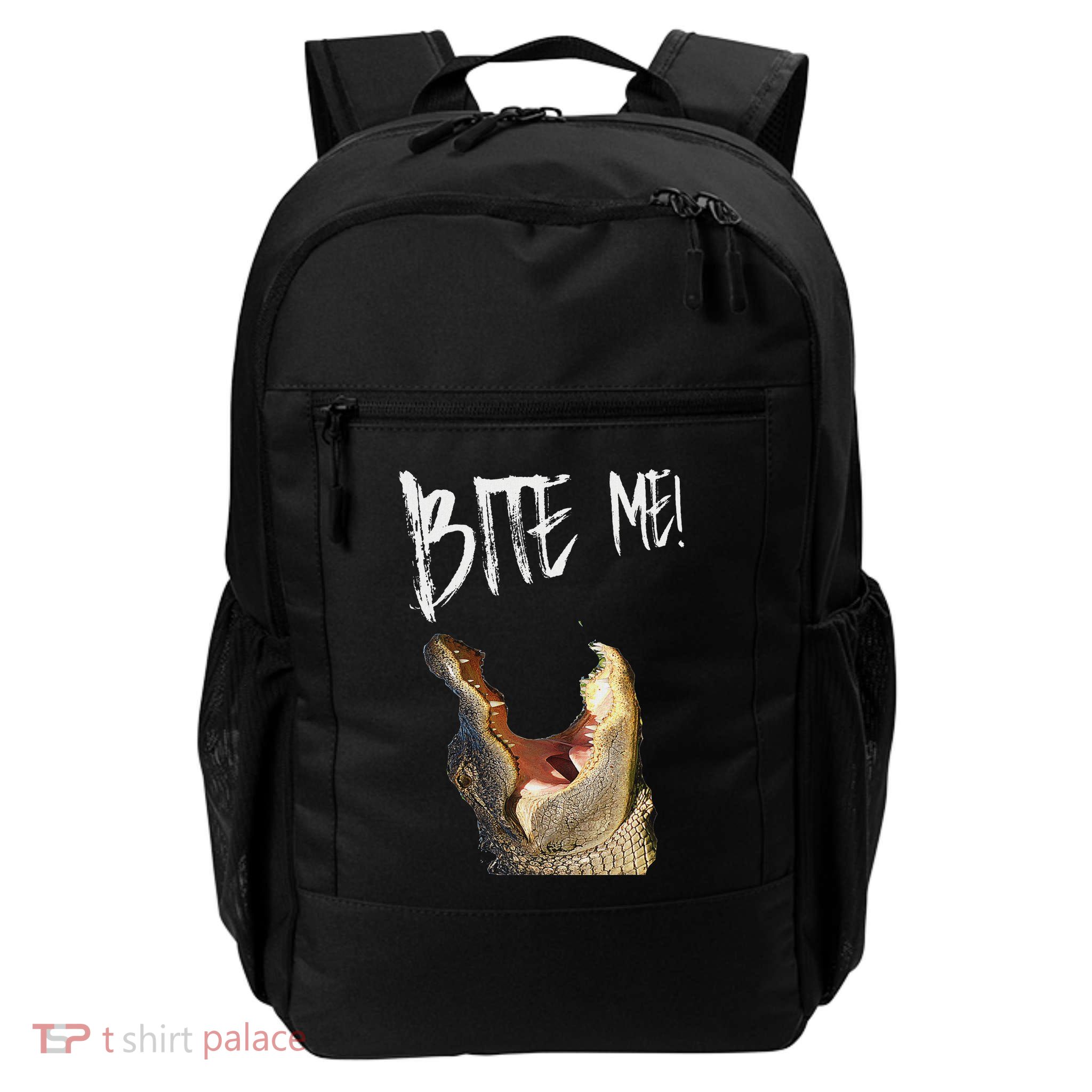 Bite Me! Printed Alligator Vintage Backpack