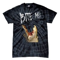 Bite Me! Printed Alligator Vintage Tie-Dye T-Shirt