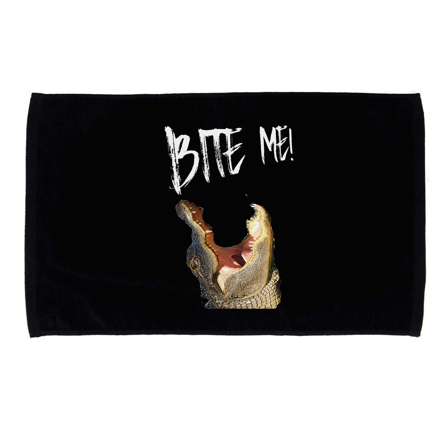 Bite Me! Printed Alligator Vintage Microfiber Hand Towel