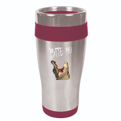 Bite Me! Printed Alligator Vintage 16oz Travel Tumbler