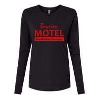 Bayview Motel Pass Christian Mississippi Womens Cotton Relaxed Long Sleeve T-Shirt