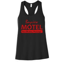 Bayview Motel Pass Christian Mississippi Women's Racerback Tank