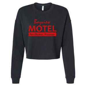 Bayview Motel Pass Christian Mississippi Cropped Pullover Crew