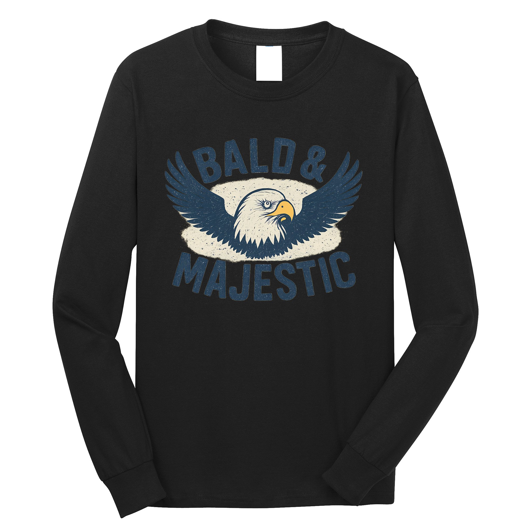 Bald & Majestic - Perfect Gift for Dads Long Sleeve Shirt
