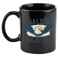 Bald & Majestic - Perfect Gift for Dads 11oz C Handle Ceramic Mug
