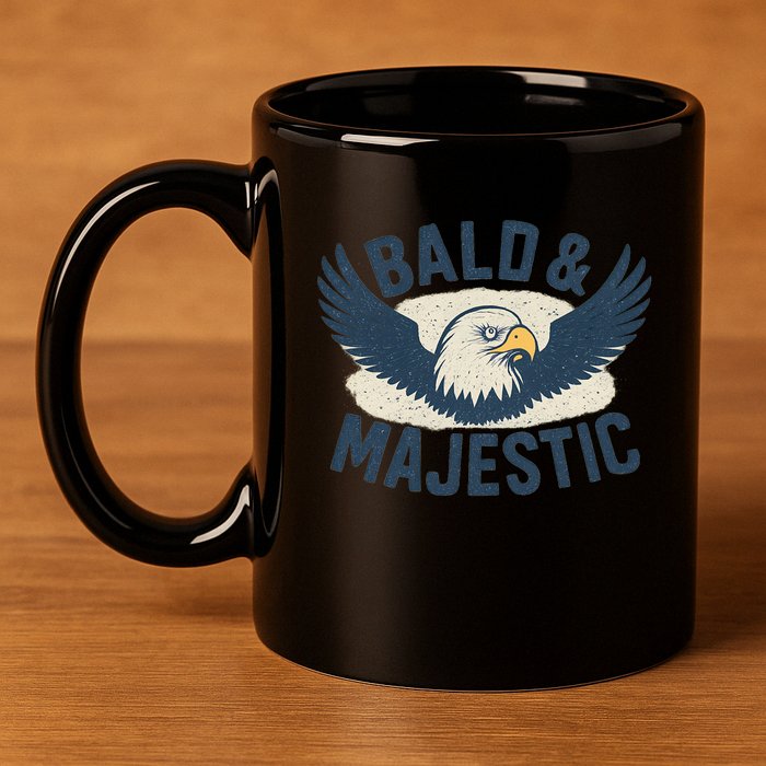 Bald & Majestic - Perfect Gift for Dads 11oz C Handle Ceramic Mug
