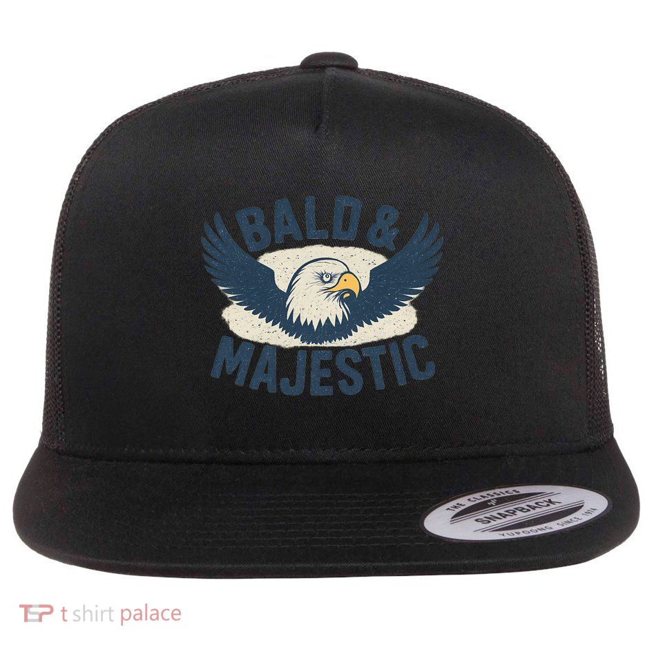 Bald & Majestic - Perfect Gift for Dads Flatbill Hat