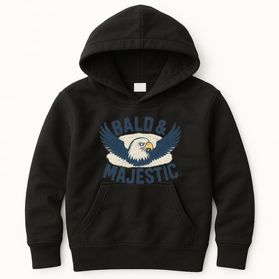 Bald & Majestic - Perfect Gift for Dads Kids Hoodie