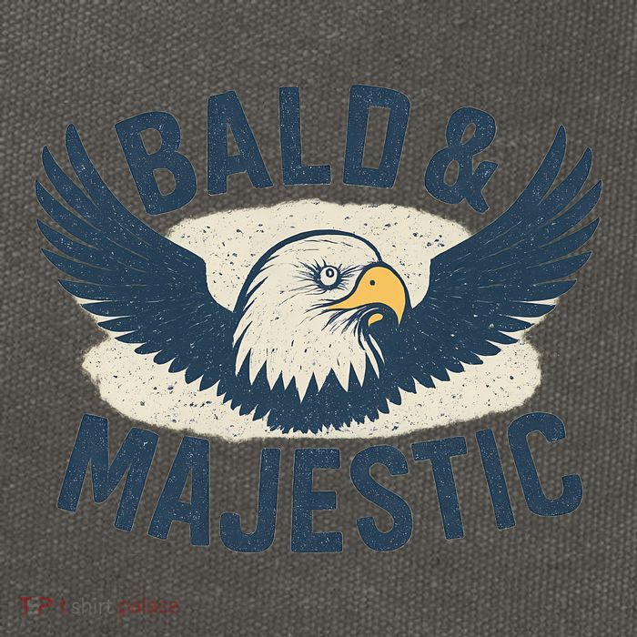 Bald & Majestic - Perfect Gift for Dads Cotton Canvas Backpack