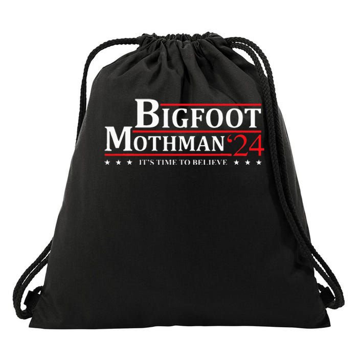 Bigfoot Mothman President 2024 Election Campaign Drawstring Bag