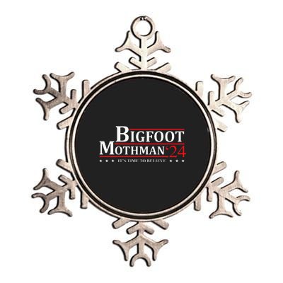 Bigfoot Mothman President 2024 Election Campaign Metallic Star Ornament