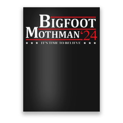 Bigfoot Mothman President 2024 Election Campaign Poster