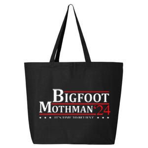 Bigfoot Mothman President 2024 Election Campaign 25L Jumbo Tote