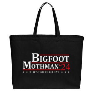 Bigfoot Mothman President 2024 Election Campaign Cotton Canvas Jumbo Tote