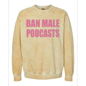 Ban Male Podcasts Colorblast Crewneck Sweatshirt