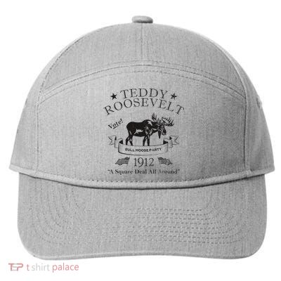 Bull Moose Party Vintage Teddy Roosevelt Campaign Political 7-Panel Snapback Hat