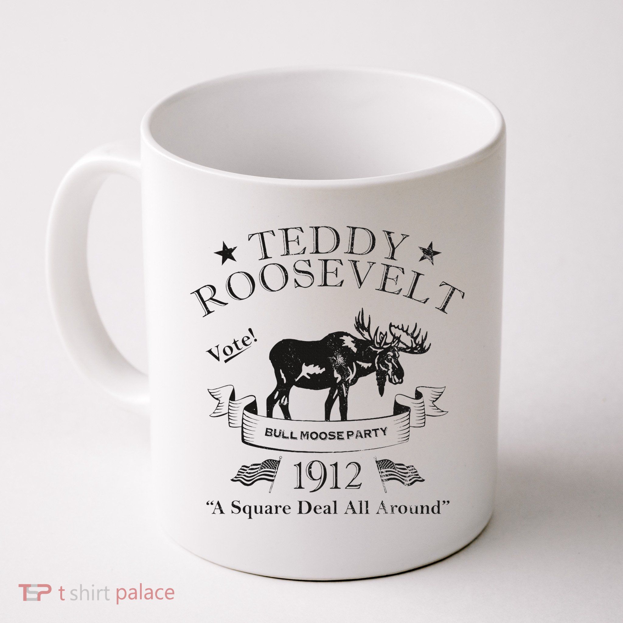 Bull Moose Party Vintage Teddy Roosevelt Campaign Political Mug
