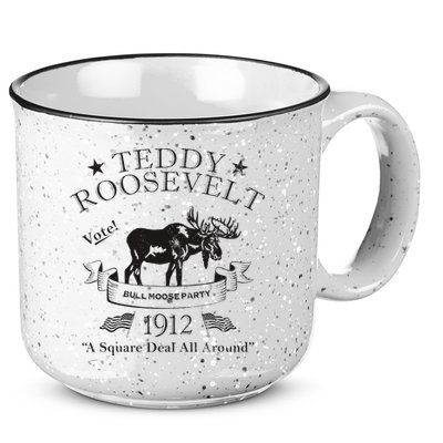 Bull Moose Party Vintage Teddy Roosevelt Campaign Political 15oz Campfire Ceramic Mug