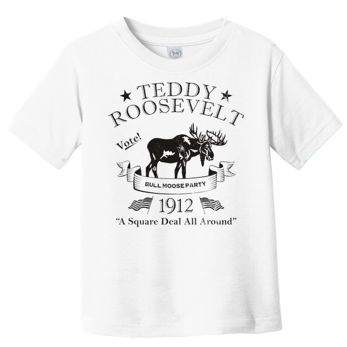 Bull Moose Party Vintage Teddy Roosevelt Campaign Political Toddler T-Shirt