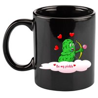 Be My Pickle, Fun Pickleball, Valentines Day Pickleball 11oz C Handle Ceramic Mug