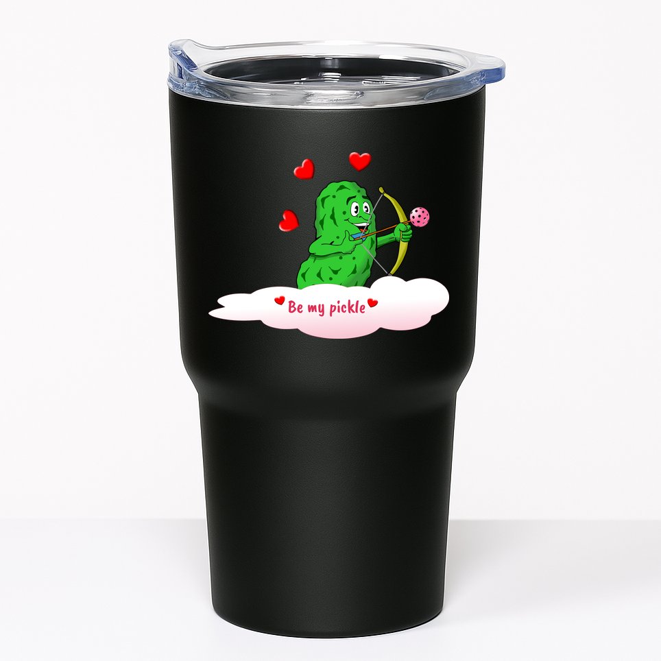 Be My Pickle, Fun Pickleball, Valentines Day Pickleball Tumbler