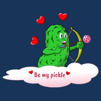 Be My Pickle, Fun Pickleball, Valentines Day Pickleball 7 Panel Mesh Trucker Snapback Hat
